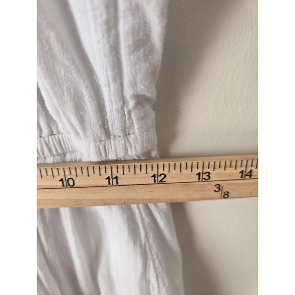 Old Navy White Cotton Lace Crochet Maxi Dress Womens Small Boho Beach - Picture 6 of 7